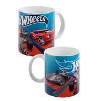 BECHER Hot Wheels Race Zone Blau 320 ml - Blau, Keramik (0.32L) - Hot Wheels