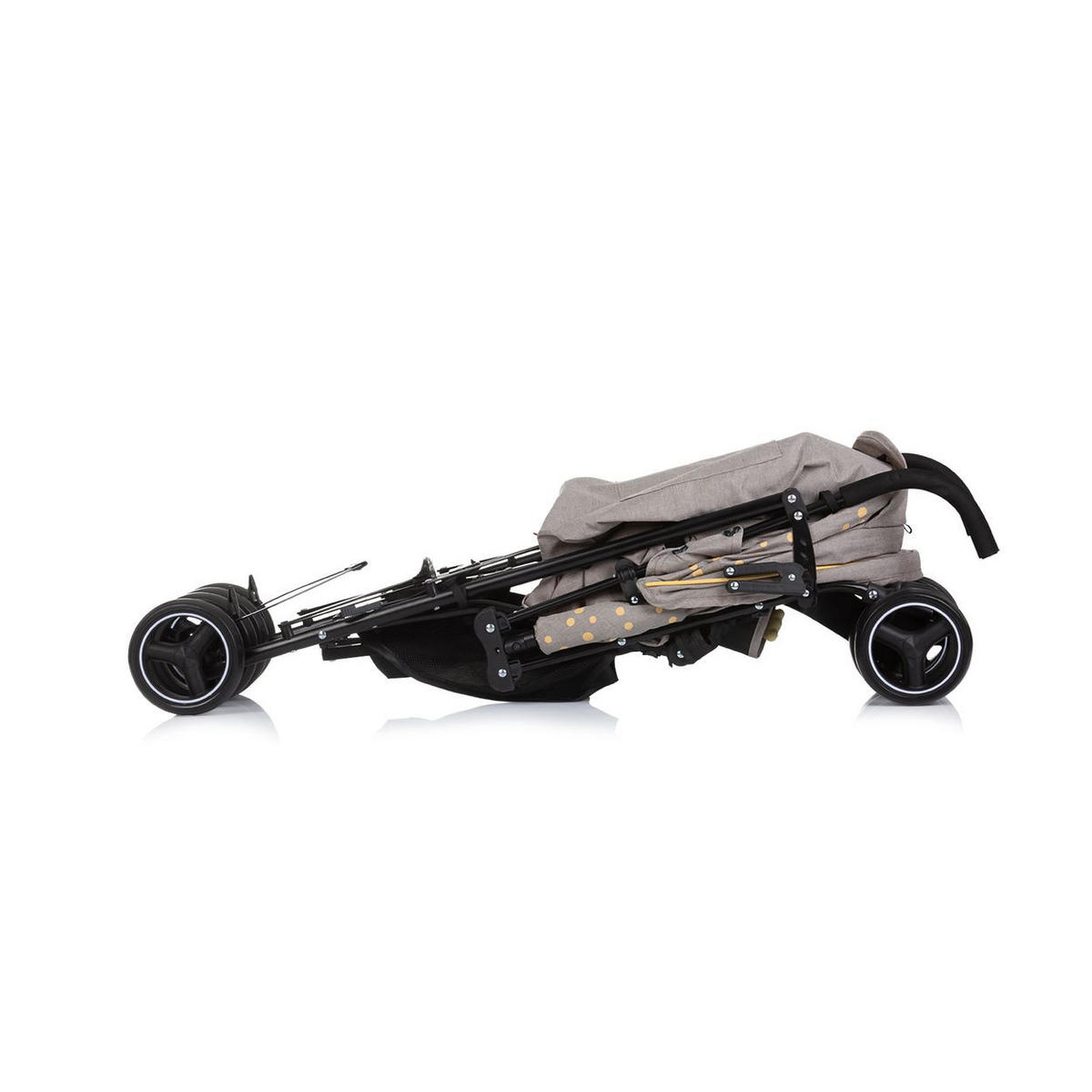BUGGY Milano hellgrau Buggy bis 22 kg, Rückenlehne verstellbar, faltbar - Greige, Metall (60/49/105cm) - Chipolino