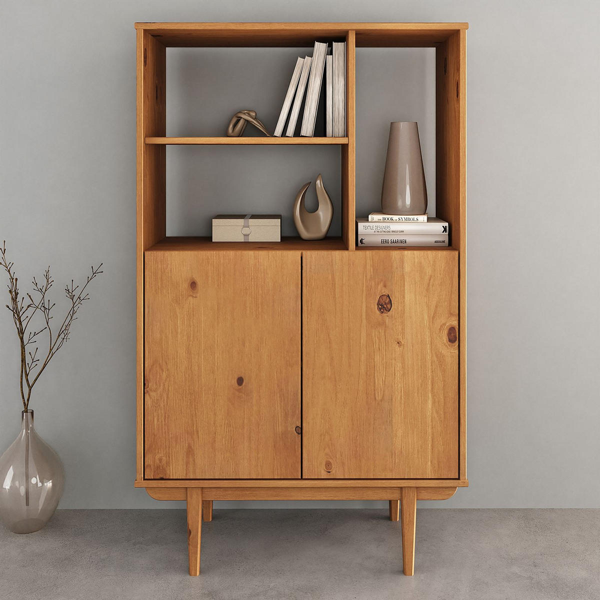 HIGHBOARD SIMONA - Eichefarben, Holz (80/133/37cm) - IDIMEX