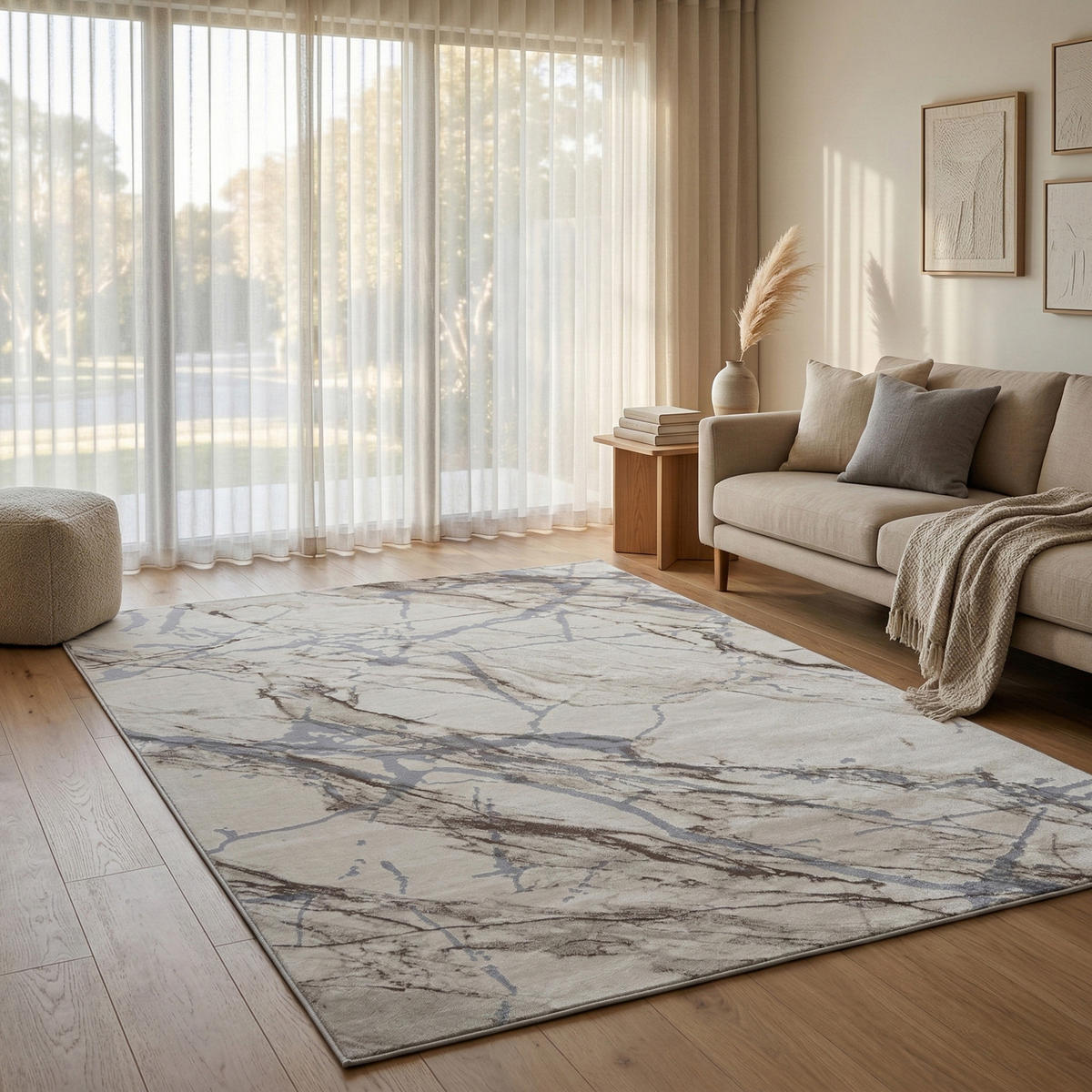 VINTAGE-TEPPICH ALEGRA 200/290 cm Beige - Hellgrau, Naturmaterialien/Textil (200/290cm) - Consilio Concept