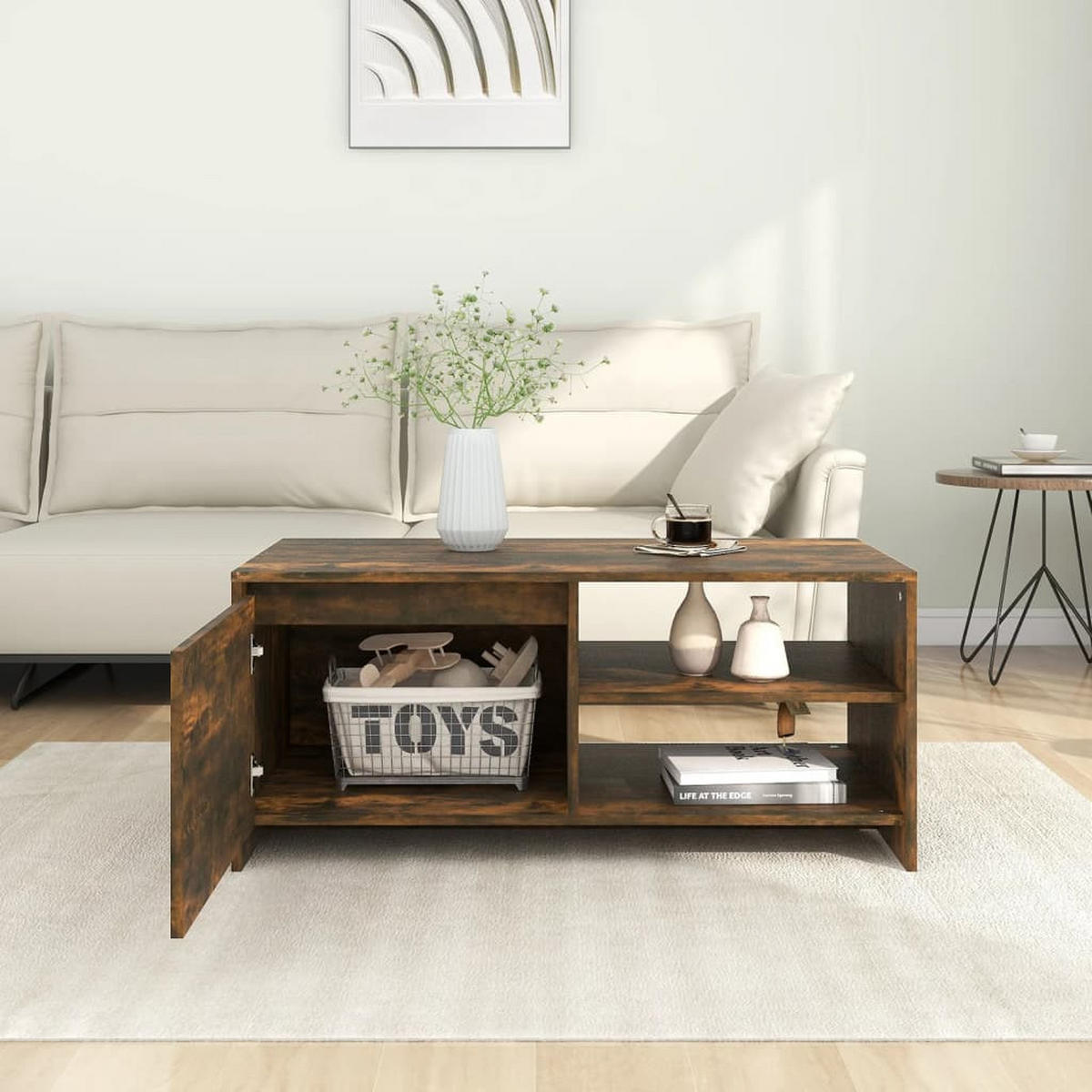 COUCHTISCH Räuchereiche 102x50x45 cm Holzwerkstoff - Braun, Holzwerkstoff (102/50/45cm) - furnicato