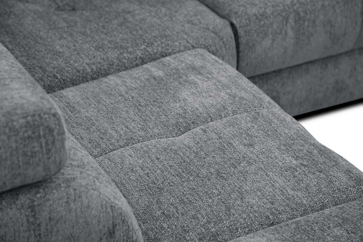 ECKSOFA CALVERA 5-Sitzer, grau - Grau, Holzwerkstoff/Textil (239/298cm) - Courtois Laville