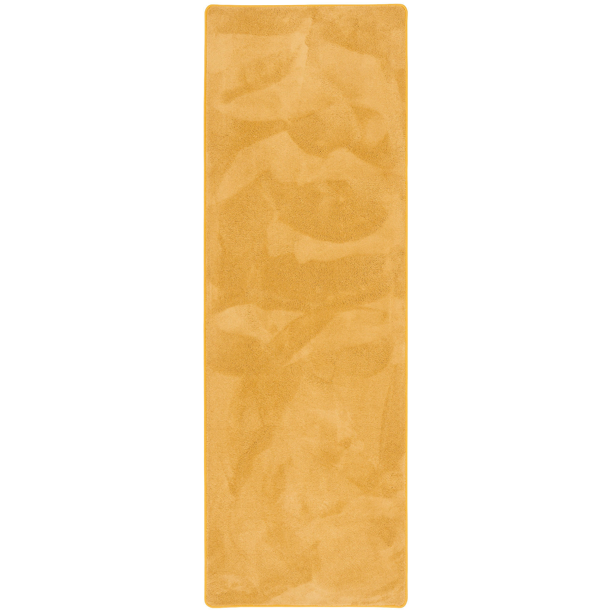 LUXUS SUPER SOFT HOCHFLOR LANGFLOR TEPPICH LÄUFER DELUXE - Currygelb, Textil (80/160cm) - Snapstyle