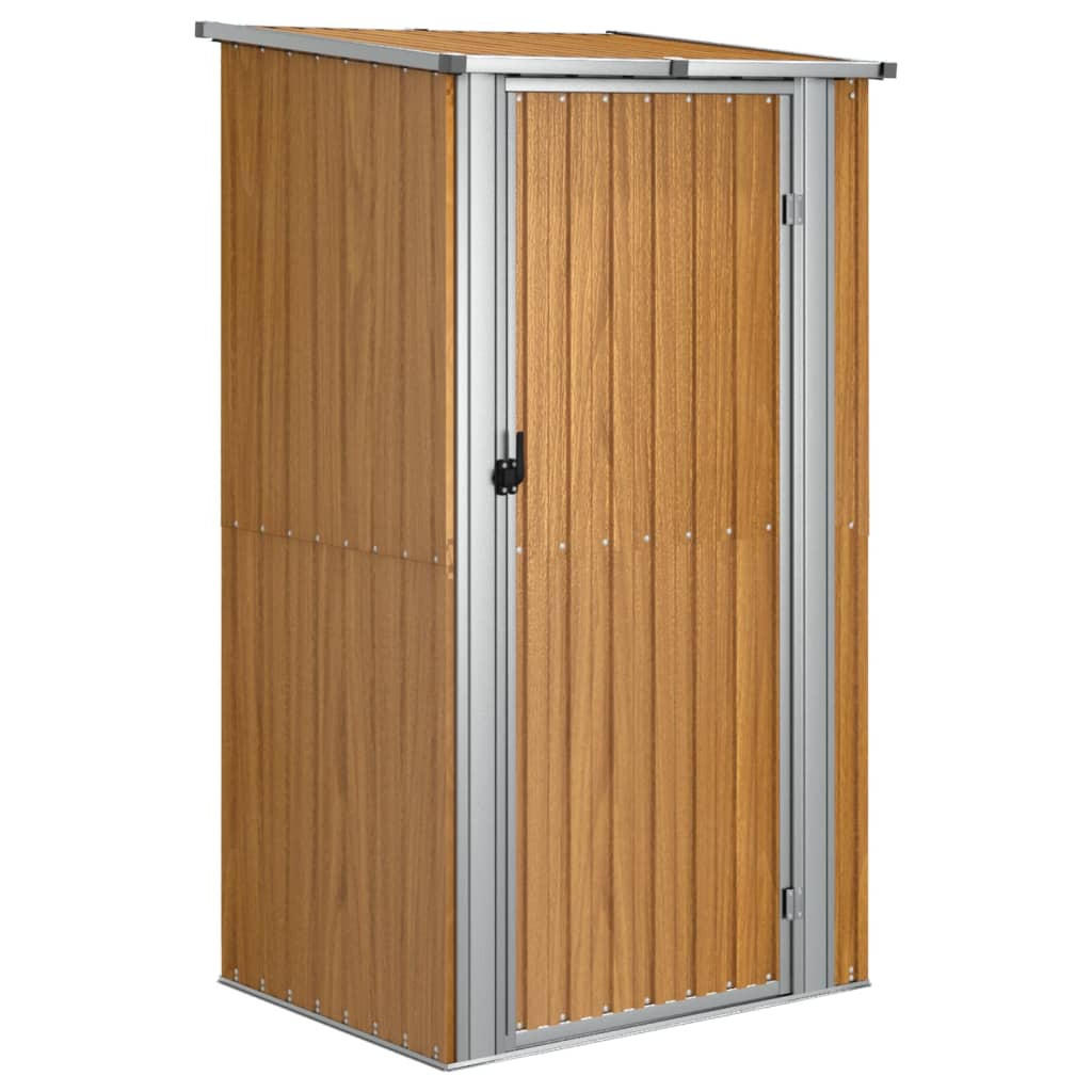 GARTENHAUS Braun 118.5/97/209.5 Cm Verzinkter Stahl - Braun, Metall (118.5/209.5/97cm) - vidaXL