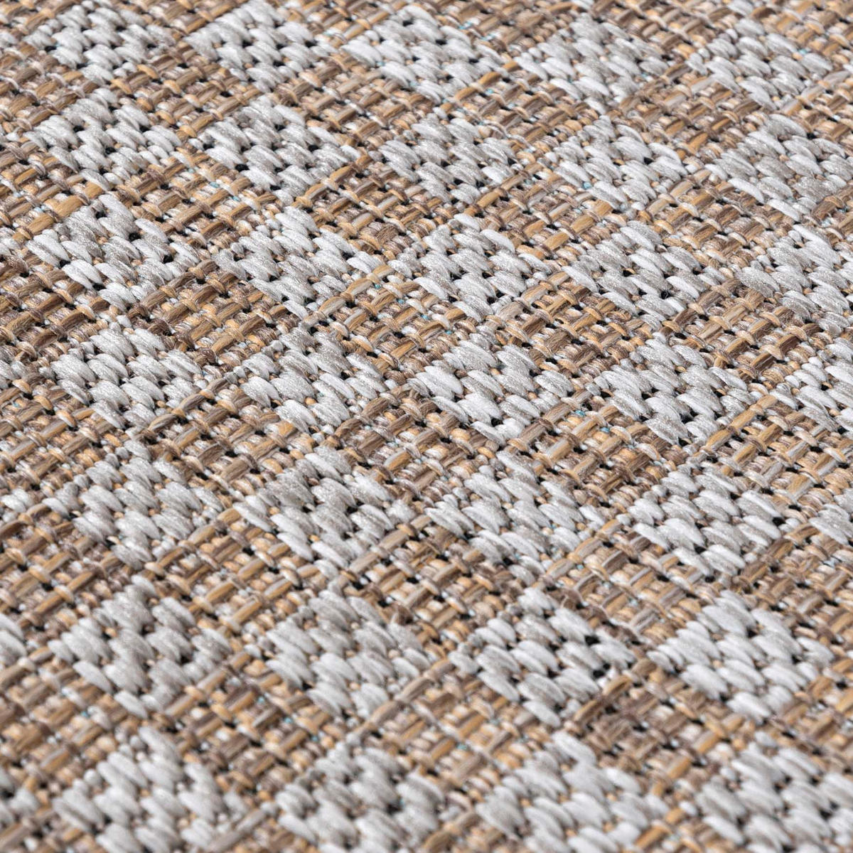 TEPPICH Braun Grau geometrisch - 240 x 330 cm - Creme/Braun, Textil (240/330cm) - Mazovia