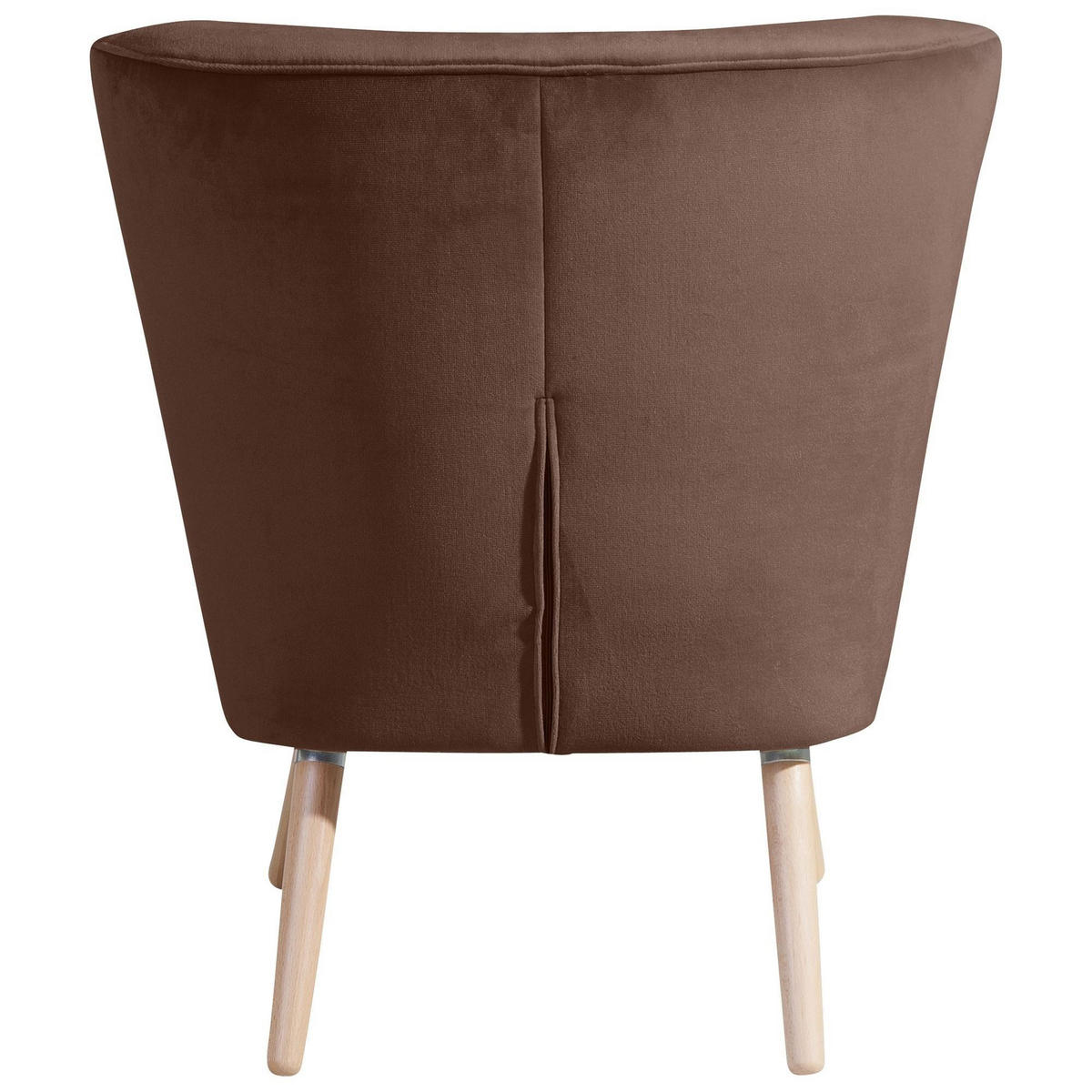 SESSEL Kassi Bezug Samtvelours Buche natur / braun - Braun, Kunststoff (69/80/68cm) - 58aufmkessel