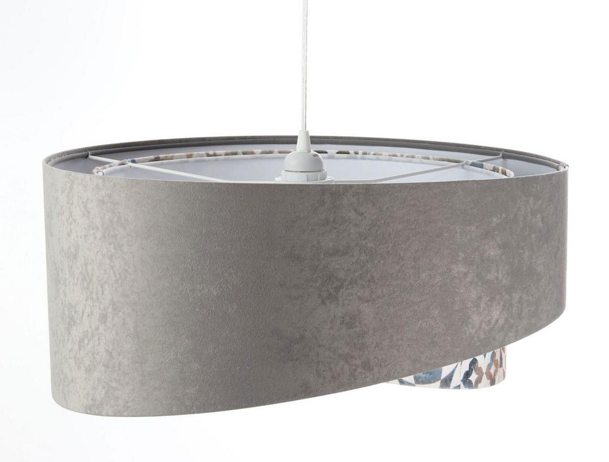 HÄNGELEUCHTE Grau 50/23 cm - Weiß, Kunststoff (50/1/23cm) - ONZENO