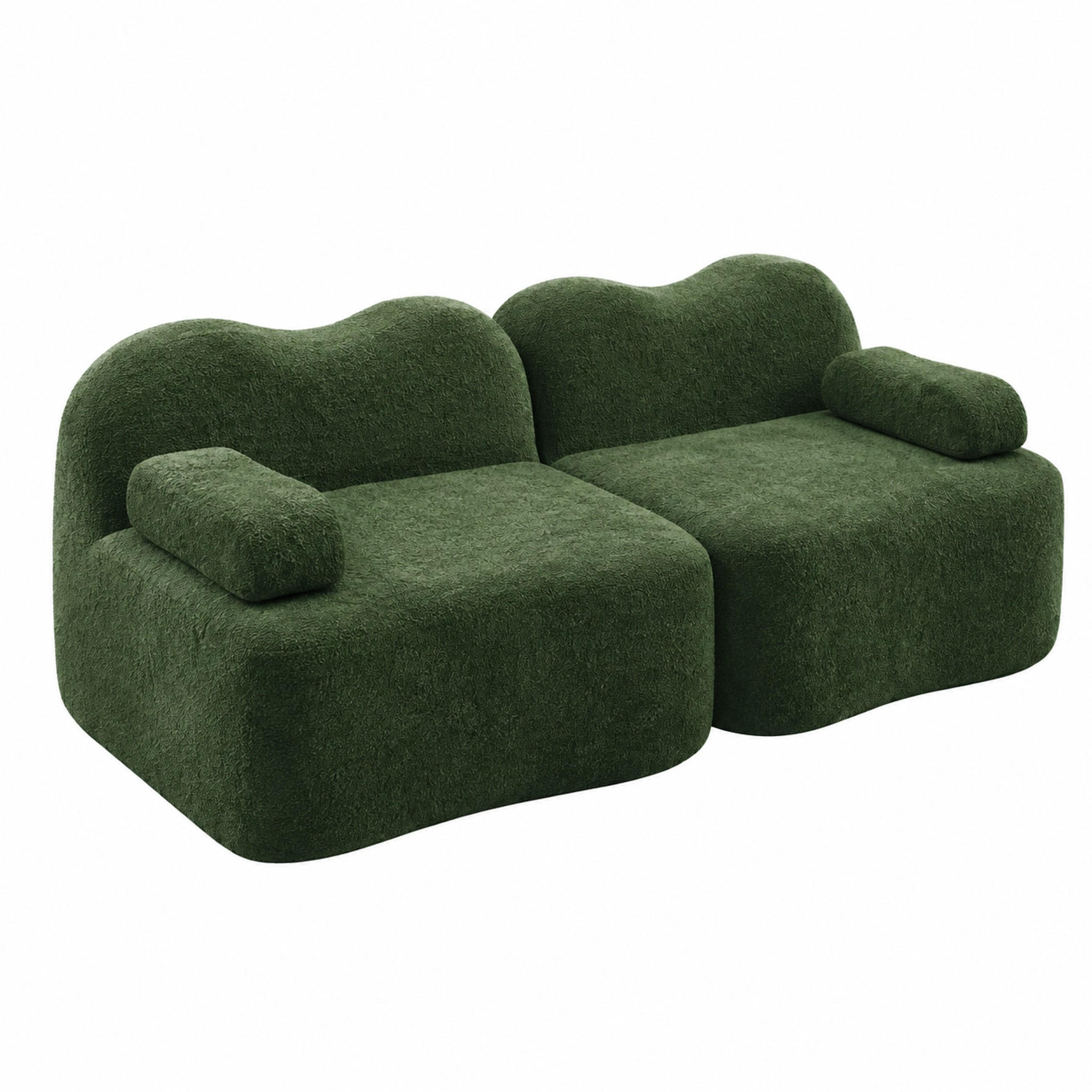 Meubliv Sofa Grün 98x70x192 cm