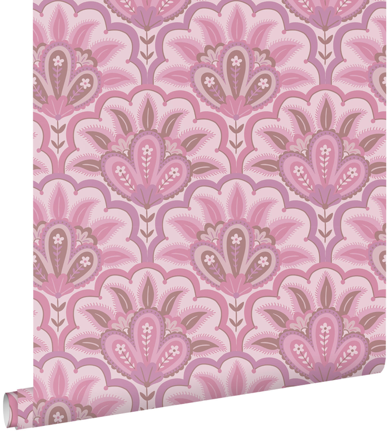 TAPETE orientalisches Barockmotiv 50 x 900 cm - Lila, Papier (50/900cm) - ESTAhome