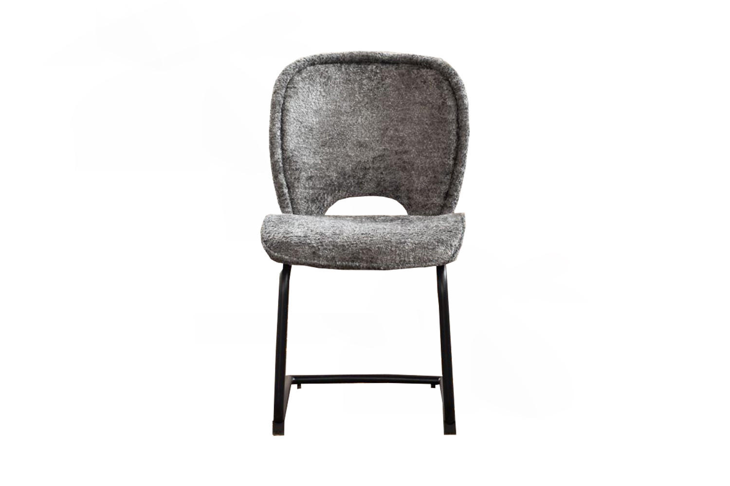 ESSZIMMERSTUHL JONA Anthrazit Webstoff - Anthrazit/Schwarz, Kunststoff/Textil (49/92/59cm) - KAWOLA