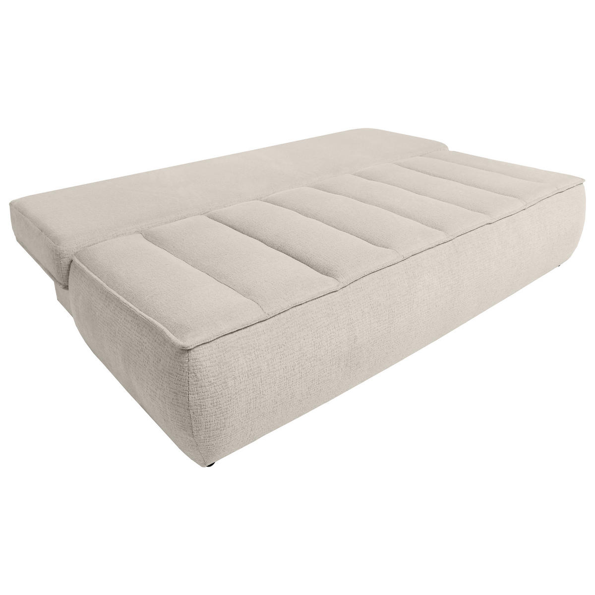 SCHLAFOSOFA Doris mit Schlaffunktion und Bettkasten, DL-System, Beige - Greige, Textil (210/88/100cm) - Beautysofa
