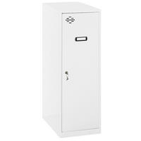 SCHLIESSFACHWÜRFEL Amego HxBxT 91,5x40x50 cm Ohne Standfüße Weiß-Weiß Spind - Weiß, Metall (40/91.5/50cm) - PROREGAL