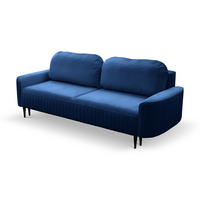 SOFA Granat ANES Ausziehbar Drei-Sitzer - Blau, Textil (244/92/102cm) - Sepro Meble