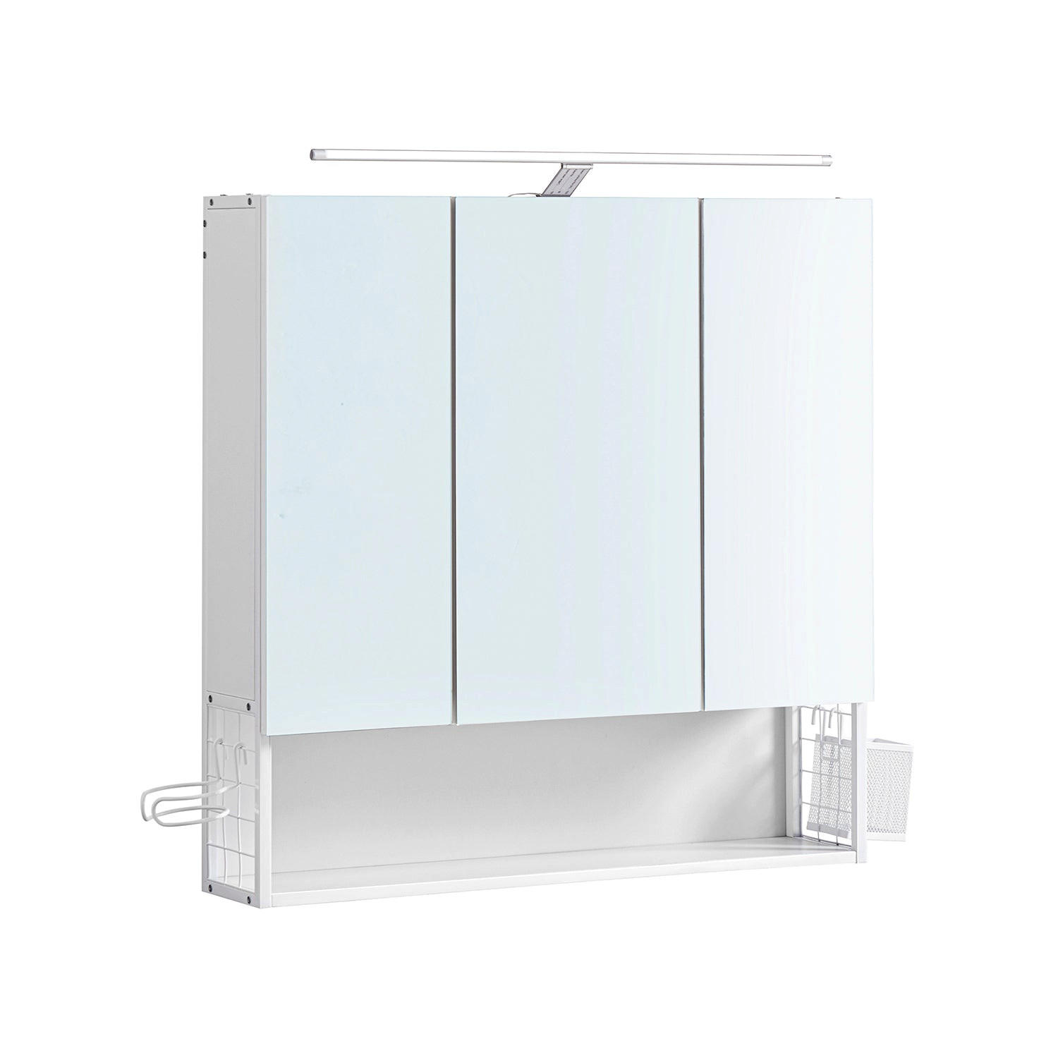 SPIEGELSCHRANK ADDIS ABABA - Weiß, Glas (70/70/14.5cm) - Hansiro