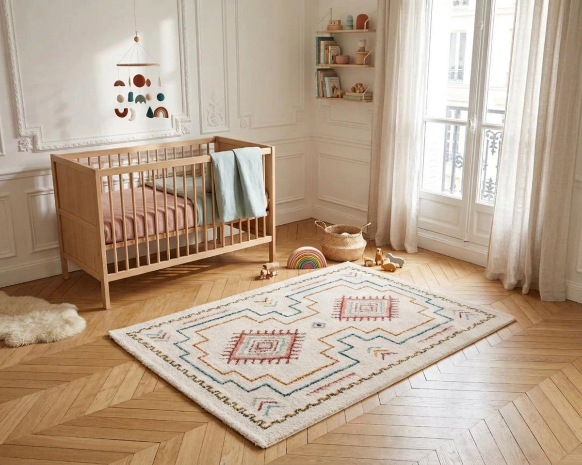 TEPPICH Shaggy weich voluminös mehrfarbig - Multicolor, Textil (160/230cm) - AFK Living