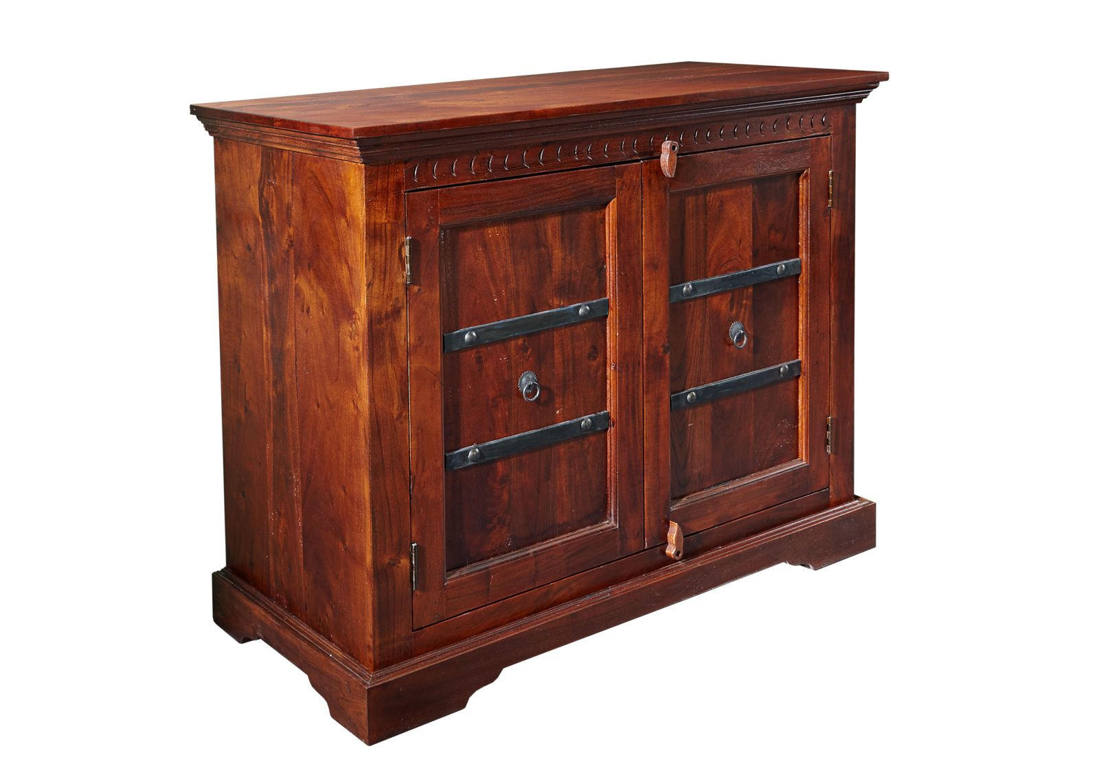 KOMMODE Akazie 107x50x88 nougat lackiert OXFORD #423 - Dunkelbraun, Holz (107/88/50cm) - Massivmoebel24