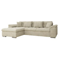 ECKSOFA Diana Premium, Seite: Links - Sandfarben, Holz/Textil (280/160cm) - MIRJAN24