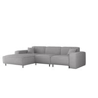 ECKSOFA Gloria In Artico - Hellgrau, Holzwerkstoff/Textil (165/266cm) - Fun Möbel
