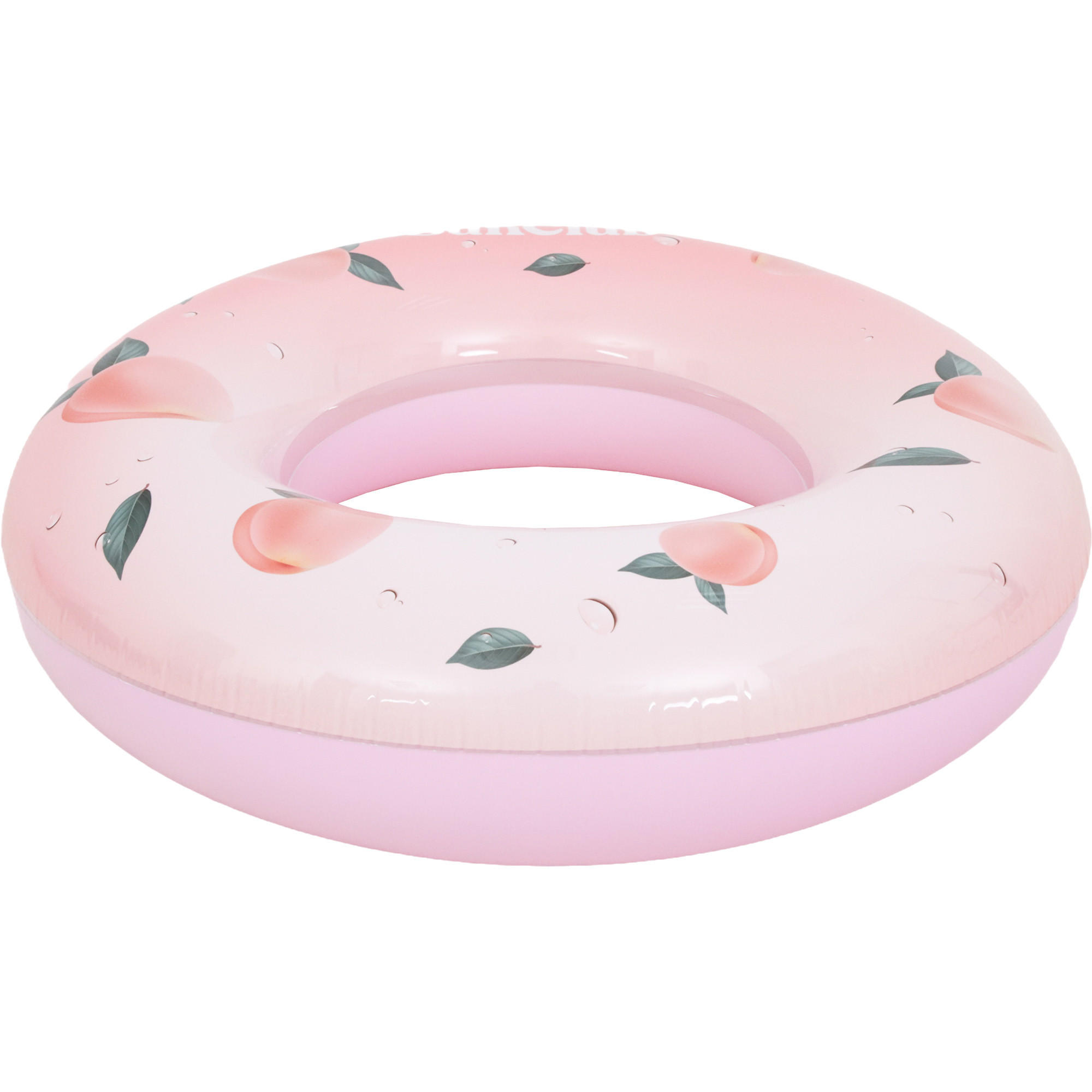 SCHWIMMREIFEN Pfirsich Ø106 cm mit Sicherheitsventil und Pfirsich-Design - Multicolor, Kunststoff (106/106cm) - Avenli