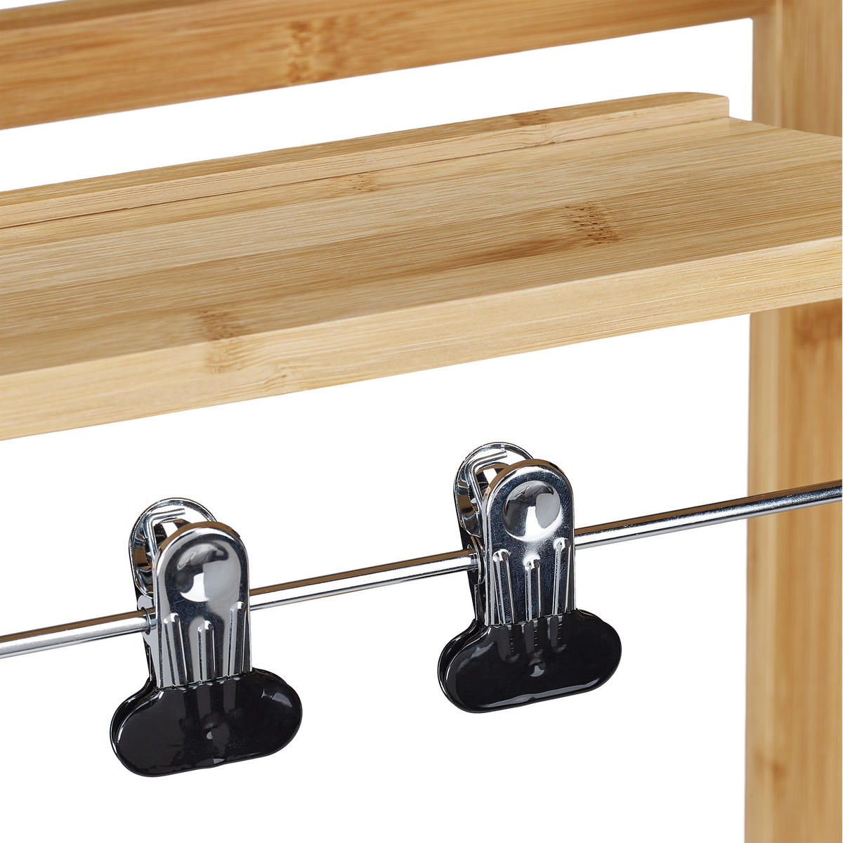 KOMORNÍK - světle hnědá, dřevo (47/107/37cm) - Relaxdays