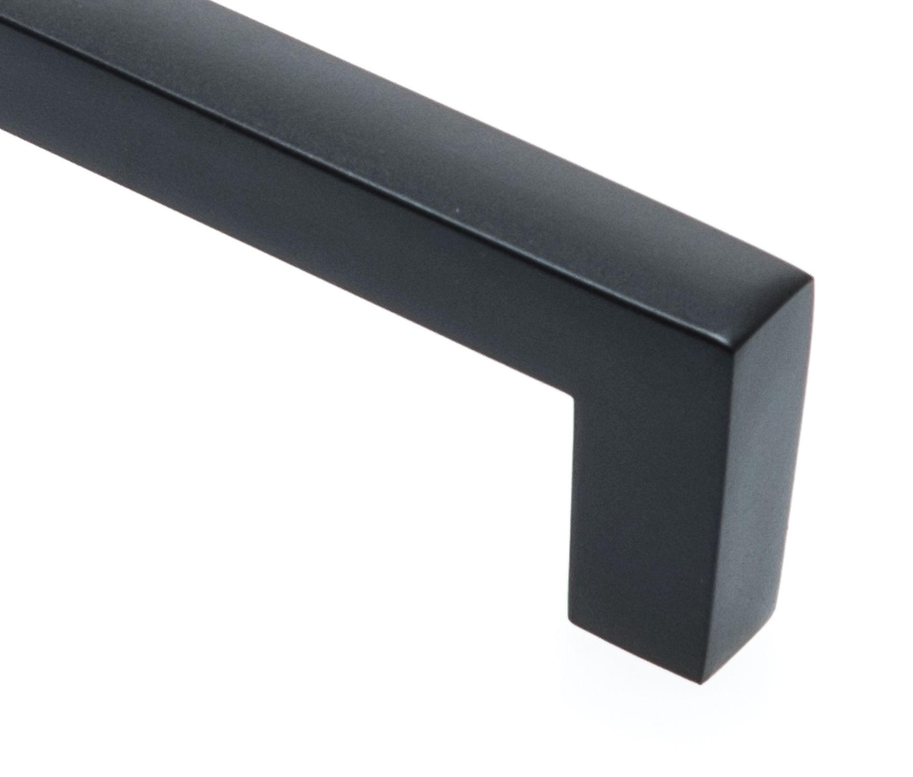 MÖBELGRIFF BA 256mm, Küchengriff Schwarz matt, Schrankgriff modern - Schwarz, Metall (1/2.7/26.6cm)