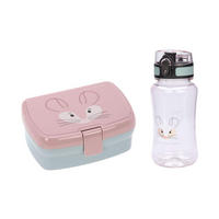 BROTDOSE UND TRINKFLASCHE About Friends Chinchilla - Rosa, Kunststoff/Metall (2/2/2cm) - Lässig