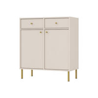 KOMMODE TORINO 84/95/41 cm mit 2 Schubladen 2 Türen Beige - Beige, Holzwerkstoff (84/95/41cm) - MASSENO