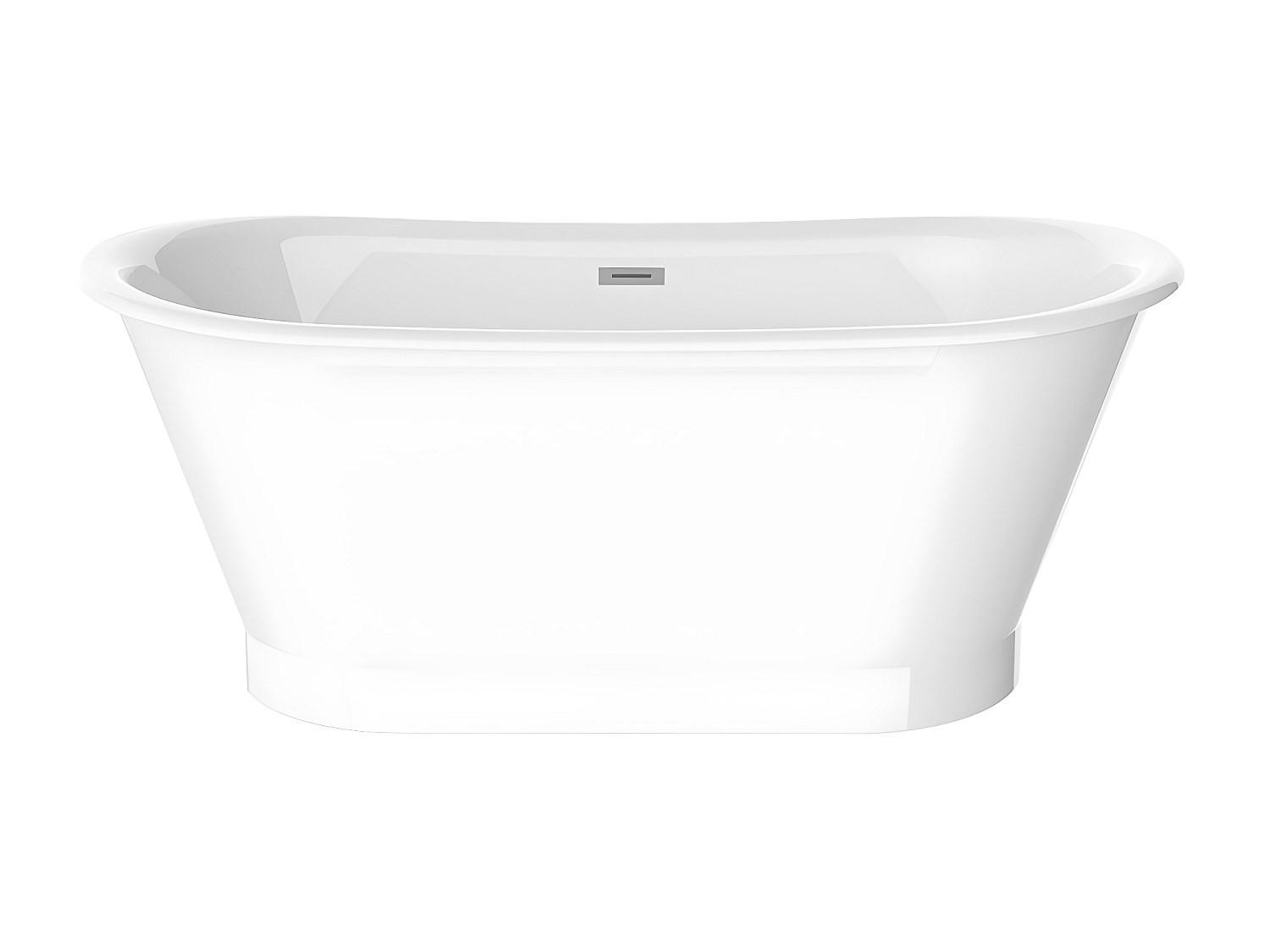 BADEWANNE - 150 cm x 74 cm - Acryl - Weiß - Weiß, Kunststoff (150/63.5/74cm) - Vente-Unique