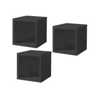 HÄNGEREGAL 3er-Set Erna 32x32x32 aus Holzwerkstoff Farbe Anthrazit - Grau, Holzwerkstoff (32/32/32cm) - 58aufmkessel