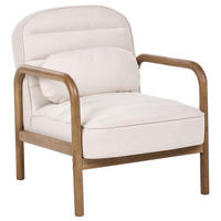 SESSEL Stoff Hellbeige Agger - Beige/Braun, Textil (67/78/81cm) - Beliani