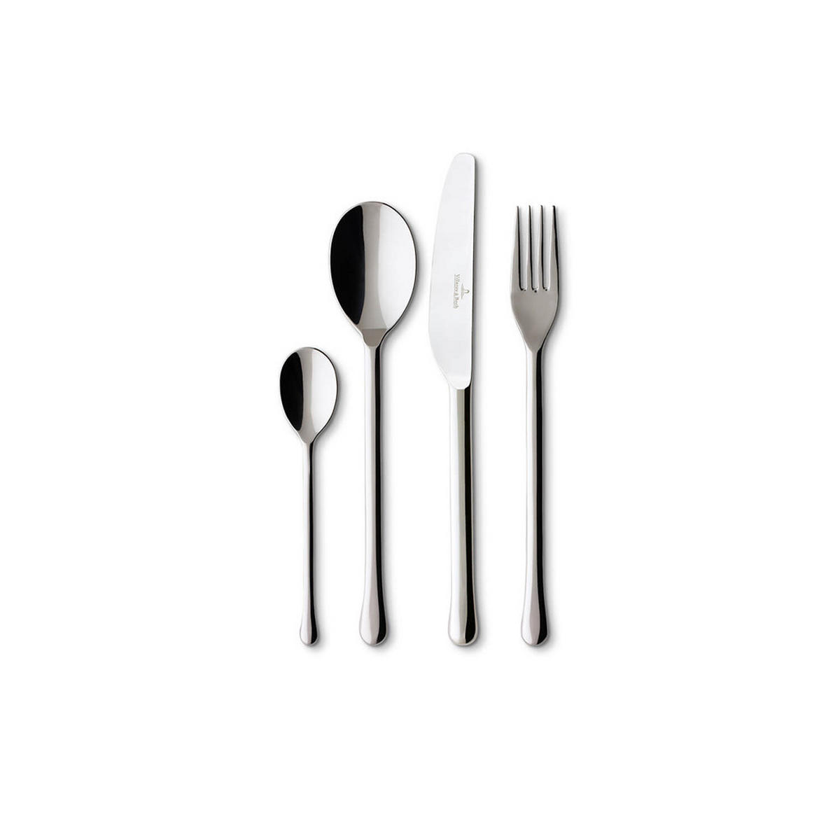 TAFELBESTECK Udine silber 30er Set - Silberfarben, Metall - Villeroy & Boch