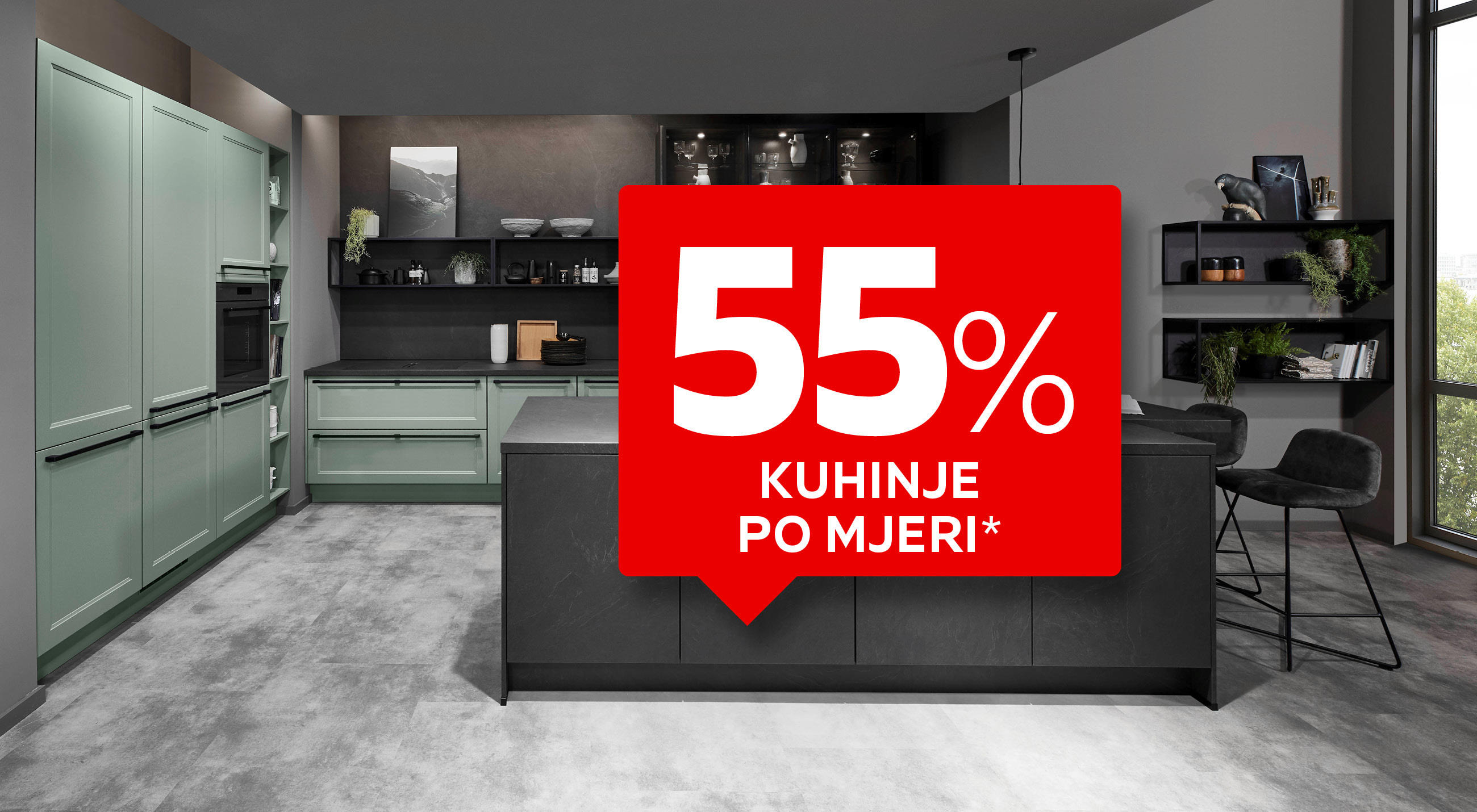 55% kuhinje po mjeri*