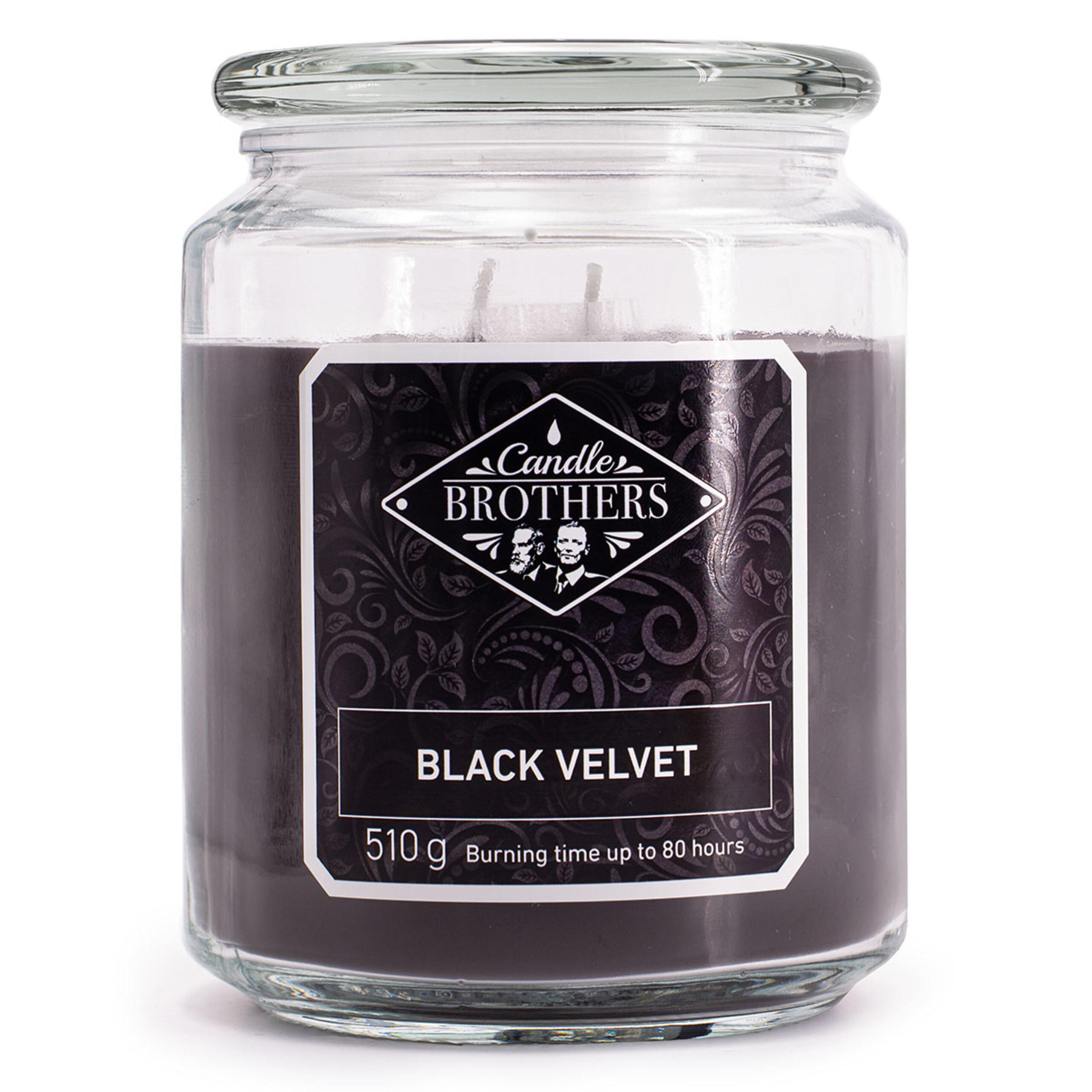 VONNÁ SVÍČKA Vícebarevná Black Velvet ve skle 100 h