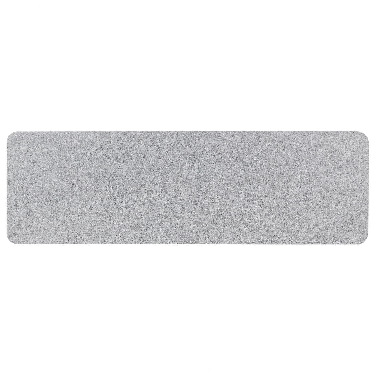 SCHREIBTISCHTRENNWAND 160 x 50 cm Hellgrau Split - Grau, Textil (160/50/1cm) - Beliani