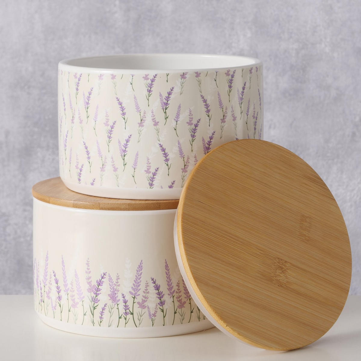 KERAMIKBEHÄLTER Lavander Ø 16 cm - Multicolor, Keramik (16/10.5/16cm) - Boltze Home