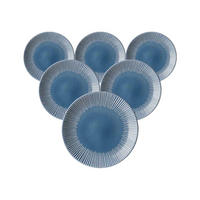 DESSERTTELLER Banda Blau ø 21 cm 6er Set - Blau, Keramik (21cm) - Ritzenhoff Breker