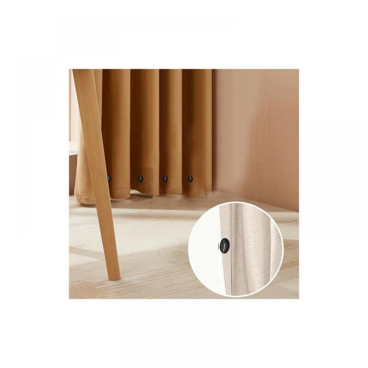DUSCHVORHANG-GEWICHTE - 10er-Pack magnetische Duschvorhanggewichte - nahtlose untere Gewichte - beschwerte Magnete verhindern - Schwarz, Textil (13/2/19cm) - MCBOSON
