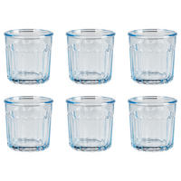 TRINKGLAS (6er-Set) Baretto 380ml - Hellblau, Glas (0.5L) - Butlers