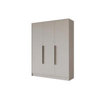 KLEIDERSCHRANK - PORTO - 150 - Kaschmir - Kaschmir/Schwarz, Holzwerkstoff (150/200/51cm) - ALTDECOR