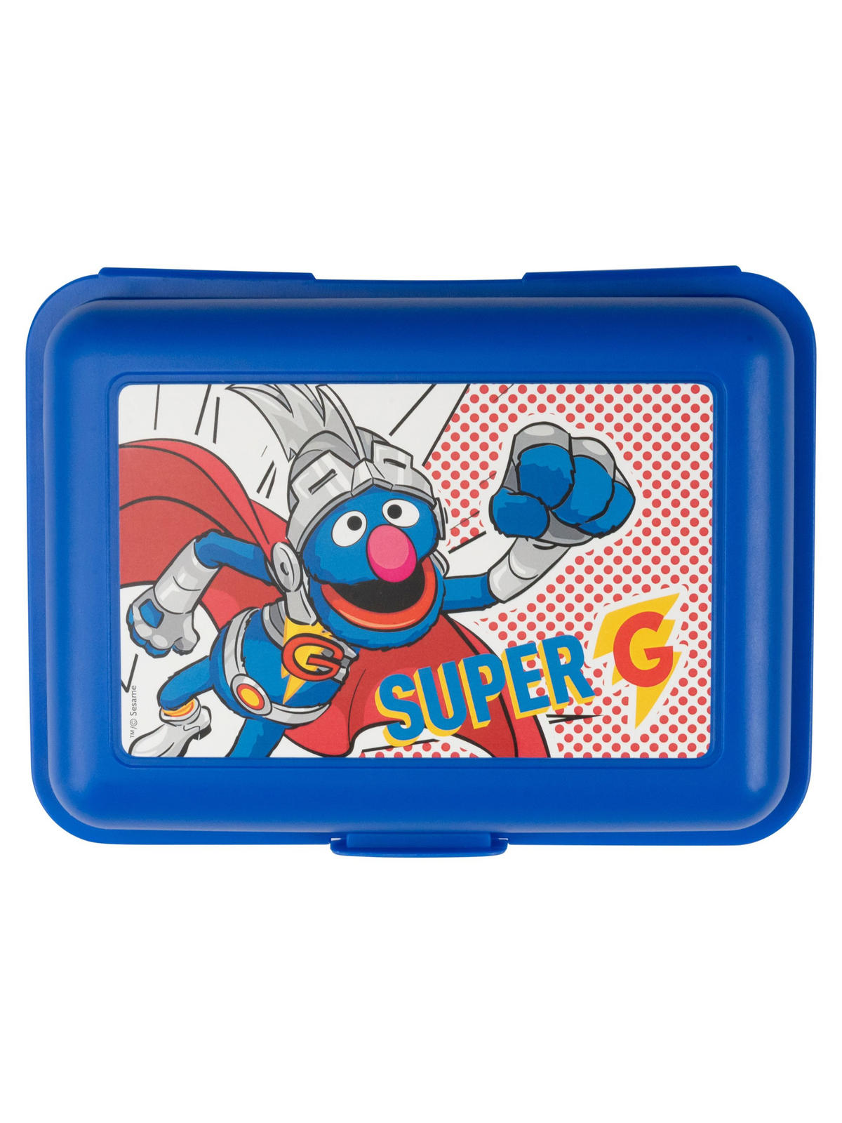 BROTDOSE Sesamstraße Super-Grobi Blau 17,5 x 12,8 x 6,9 cm - Blau, Kunststoff (17.5/6.9/12.8cm) - United Labels