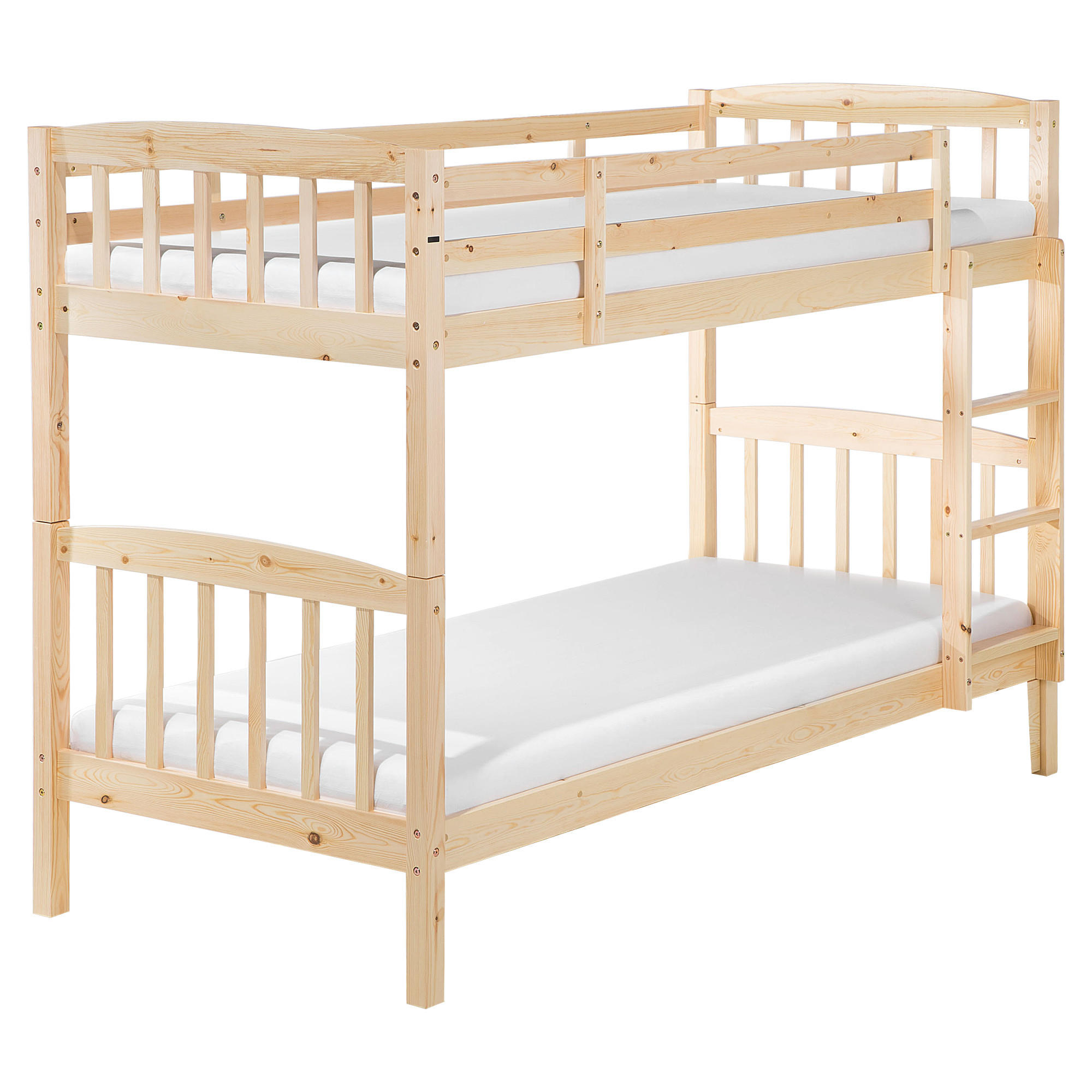 HOCHBETT Heller Holzfarbton 90-200 cm Revin - Eschefarben, Holz (90/200cm) - Beliani