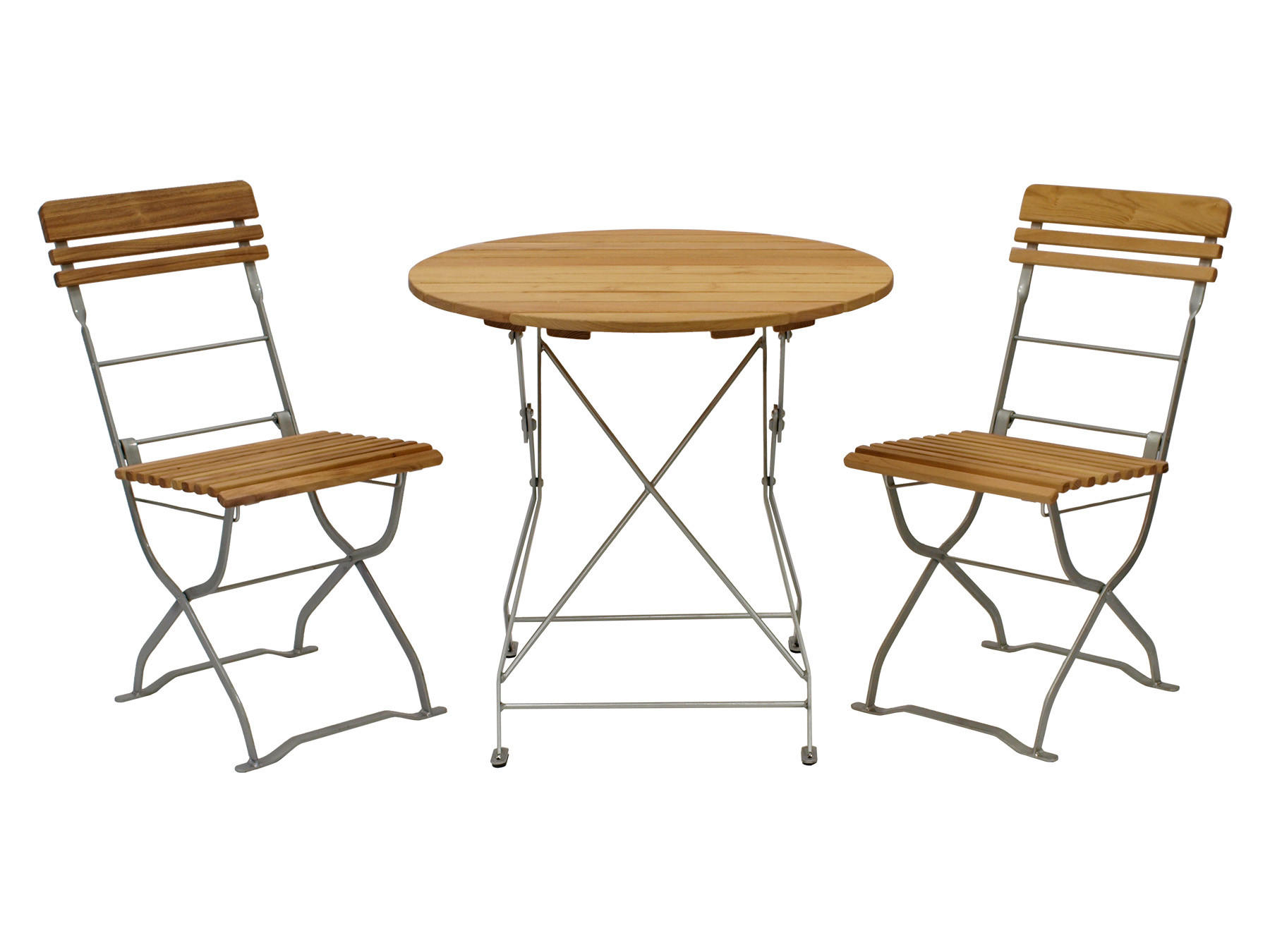 GARTEN-GARNITUR Bayern 3-teilig aus Robinienholz - Braun, Holz - TPFGarden