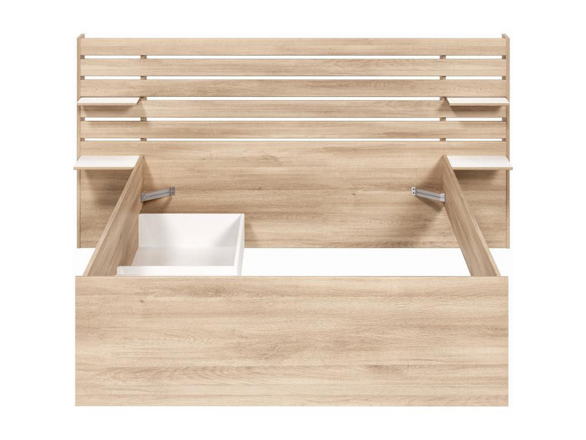 STAURAUMBETT Escale 2 140x200cm von Parisot in Japanischer Eiche - Braun, Holz/Holzwerkstoff (140/200cm) - Vente-Unique