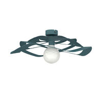 DECKENLEUCHTE Kami - Blau, Metall (60/60/15cm) - Lumicom