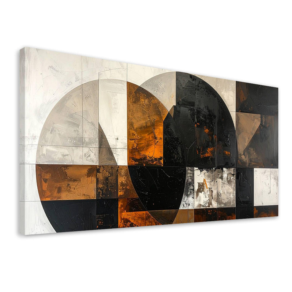 LEINWANDBILD 3D und geometrisch 120x60cm - Braun, Textil (120/60cm) - Feeby