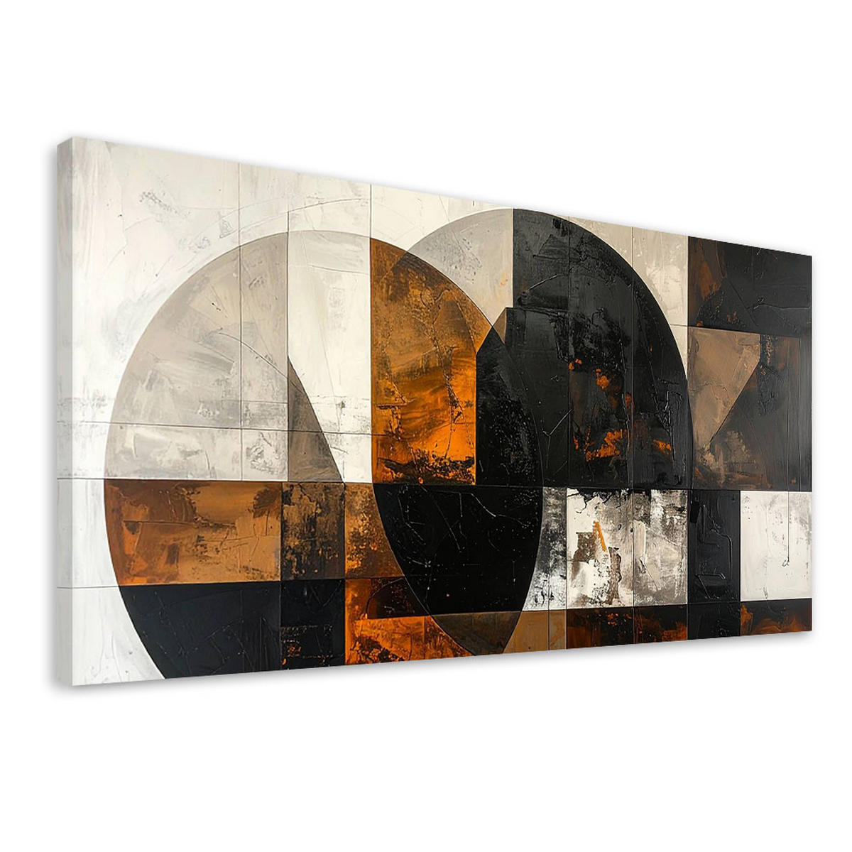 LEINWANDBILD 3D und geometrisch 120x60cm - Braun, Textil (120/60cm) - Feeby