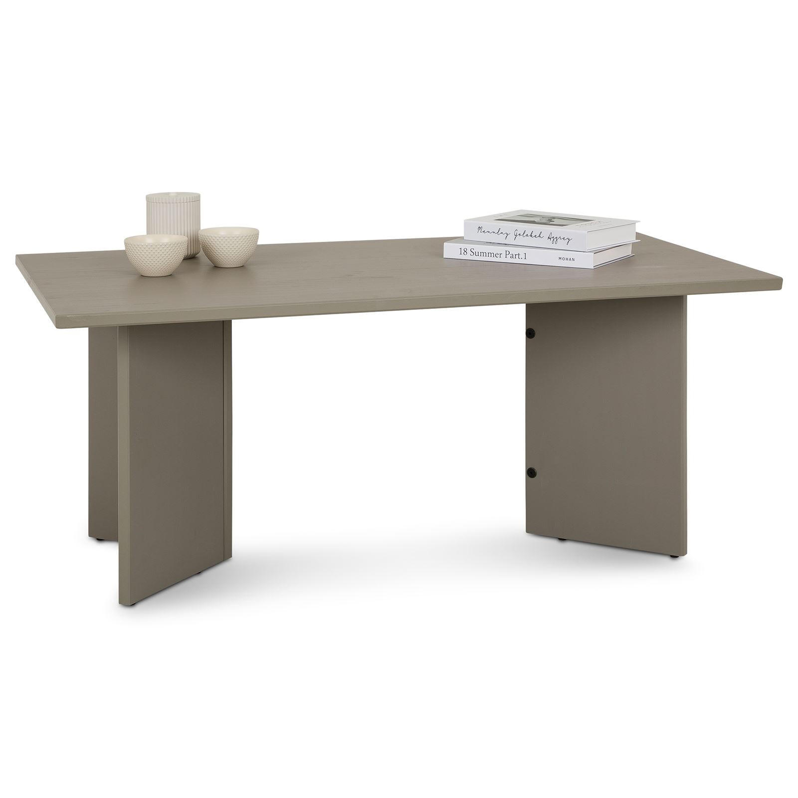 COUCHTISCH MESA grau - Grau, Holz (60/110/45cm) - IDIMEX