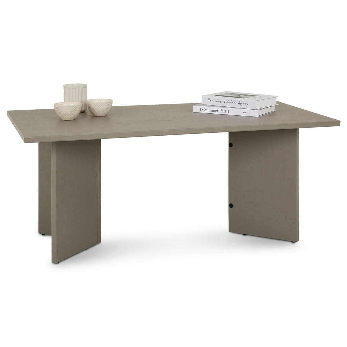 COUCHTISCH MESA grau - Grau, Holz (60/110/45cm) - IDIMEX