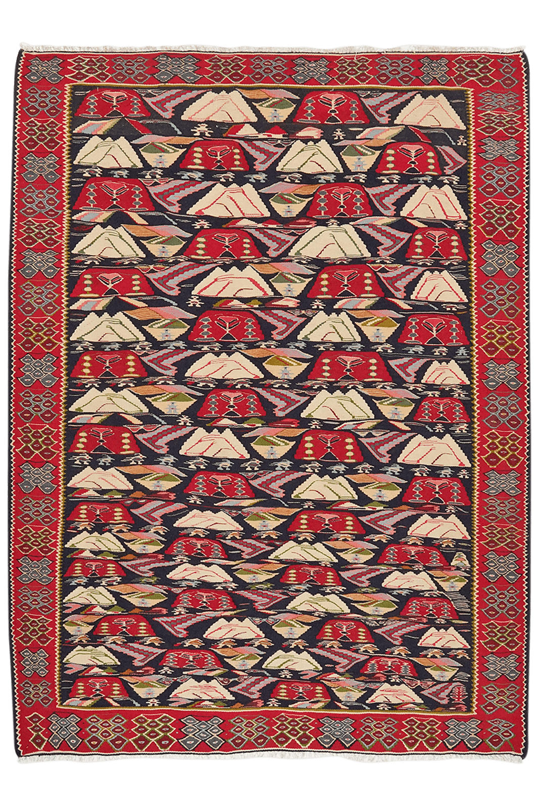 Looma Kelim-Teppich Mehrfarbig 131x180 cm