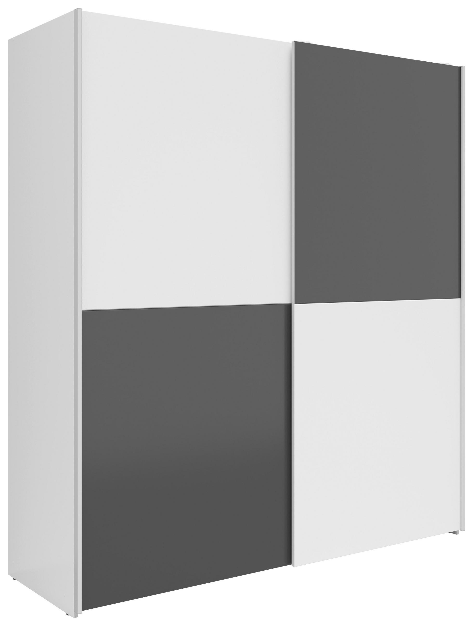 Based Schwebetürenschrank Graphit 170x191x59 cm